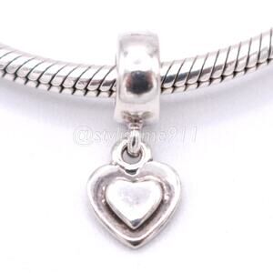 Authentic PANDORA Silver Heart Dangle